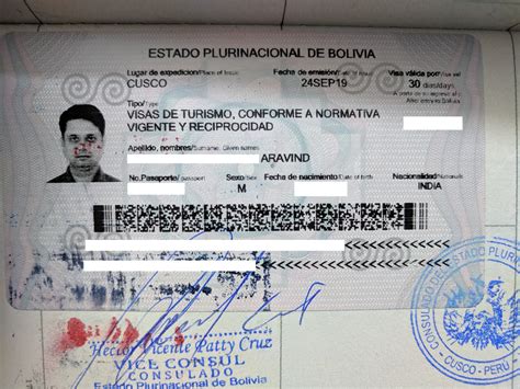 citas bolivia|VISAS